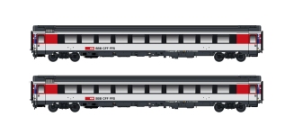 Hobbytrain H25503 - N - 2-tlg. Set Personenwagen UIC Z1, SBB, Ep. VI